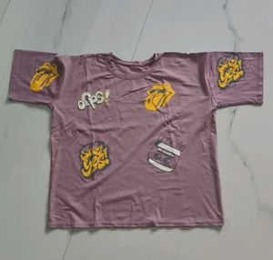 Purple Graphic T-Shirt
