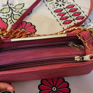 Chic Chain Handle Clutch Bag