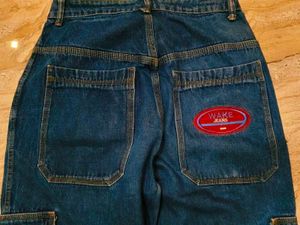 Vintage Wide Leg Cargo Unisex Jeans