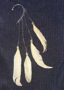 One Side Feather Earring