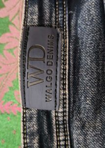 Washed Black Wide Leg Jeans