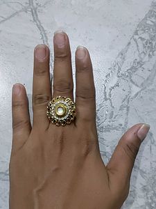 Stunning Pink Stone Statement Ring