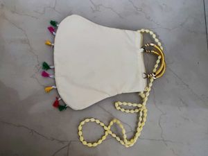 Peacock Pot Shaped Slingbag Handmade