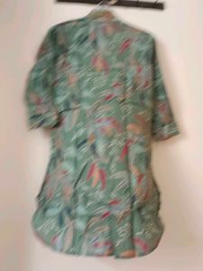 printed green colour co ords set