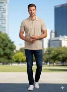 Tommy Hilfiger Beige Polo Shirt