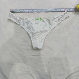Cute Polka Dot ⭐Thong with Lace Trim