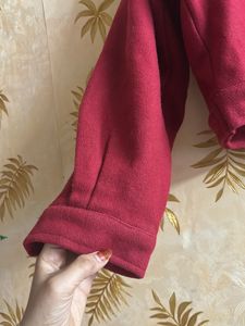 Winter Coat, Full sleeves, beautiful red colour