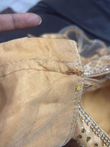 Embellished Beige Ethnic Blouse