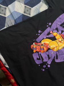 Graphic Print Black T-Shirt
