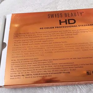 Swiss Beauty Hd Professional 40 Pigmented Colors E