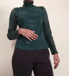 Elegant Sheer Sleeve Top