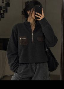 Half-Zip Pocket Sweatshirt