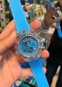 Hublot Blue Rubber Strap Watch PREMIUM MENS WATC