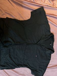 Tommy Hilfiger Black Button-Up Top