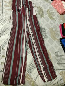 Striped halter neck Jumpsuit