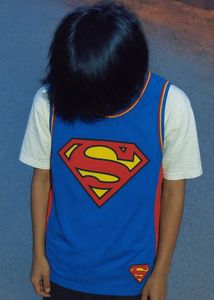 DC Comic Men's Blue & Red T-shirt