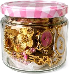Gold-Tone Jewelry Collection in Jar