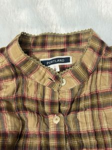 Plaid y2k fitted shirt