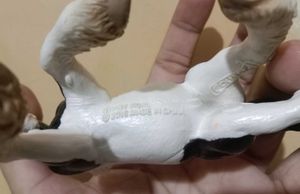 Black and White Toy Horse Figurine