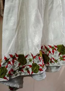 Embroidered Kurta Top with duppata