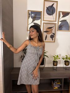 incense Chic Plaid Mini Dress