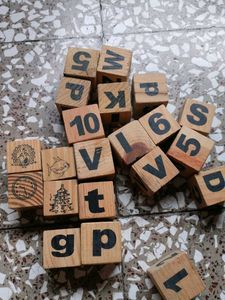 Wooden Alphabet Blocks
