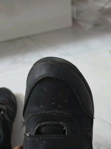 Black Velcro Strap School shoes
