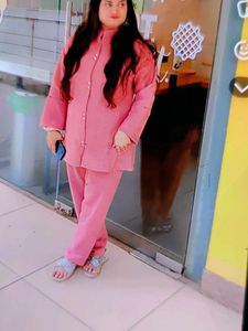 Chic Pink Two-Piece Co-ord Set