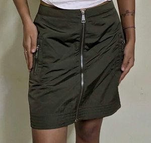 Olive Green Cargo skirt