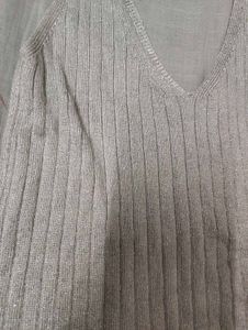 Sparkly V-Neck Knit Tank Top
