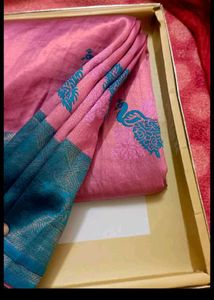 semi kanchi ✨Elegant Peacock Saree