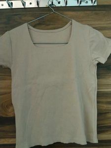 Basic Square Neck T-Shirt