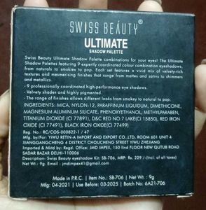 Swiss Beauty Ultimate Eyeshadow Palette