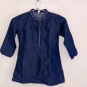 Classic Denim Kurta