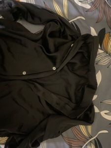 Elegant Black Silk Blend shirt