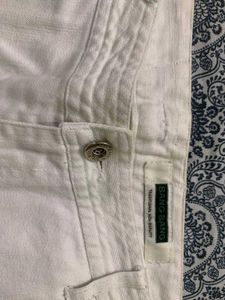 white Flared Pant