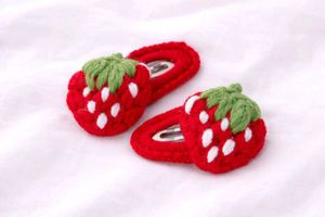 Adorable Strawberry Hair Clips