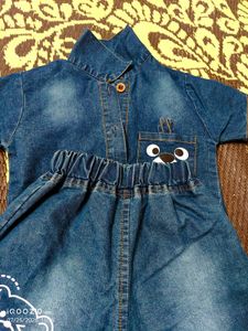 Cute Denim Shorts Set for Boys
