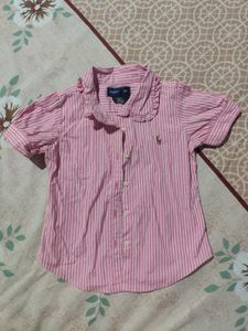 Ralph Lauren Pink Striped Shirt