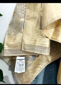 Elegant Gold Banarasi Silk Dupatta