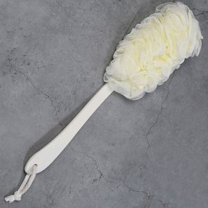 LOOFAH BACK SCRUBBER FOR SHOWER, LONG HANDLE BATH