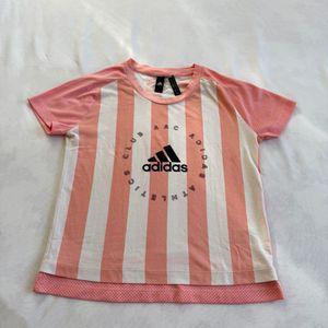Adidas Striped Athletic T-Shirt