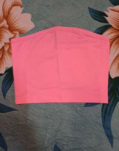 Cute Strapless Crop Bandeau Top with Mini Short