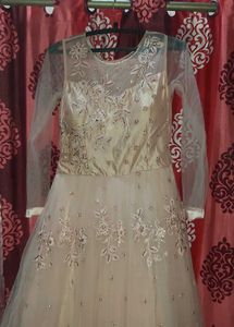 Beautiful 5 Layer Peach Gown