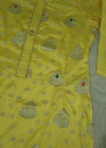 Beautiful Yellow Kurta Set with Dupatta