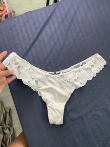 Lace Trim Thong Panty