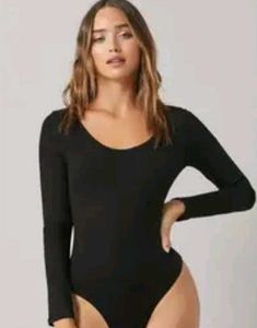 Black Long Sleeve Bodysuit