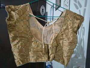 Golden Embroidered Blouse
