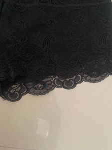 Elegant Black Lace Shorts