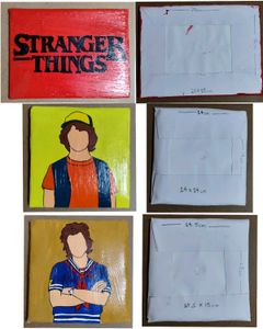 Handmade Stranger Things Art Set